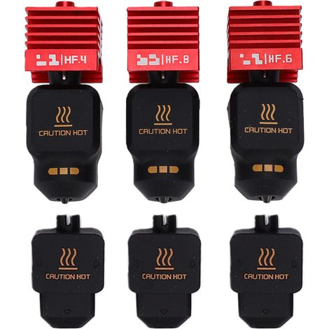 Kit di ricambio per estrusore ad alta velocità in 3 pezzi per stampante 3D Bambu Lab X2D P2S H2D H2S H2C sinistra A1 Mini (0,4 mm, 0,6 mm, 0,8 mm). (1/5)