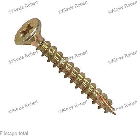 Rocket viti in legno agglomerato 3,5x20 mm argentate