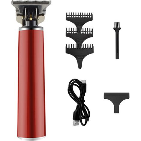 Tondeuse À Cheveux - Lame En T - Rechargeable USB - 50 dB - Pour Hommes Enfants Animaux - 3 Sabots - 1 Unité (1/5)