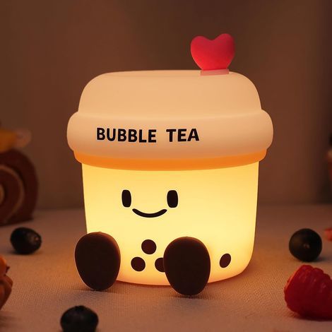 Veilleuse Boba Bubble Tea Chambre d'enfant et chambre à coucher Avec fonction tactile Veilleuse à intensité variable Pour enfants. bébés et adultes (1/5)