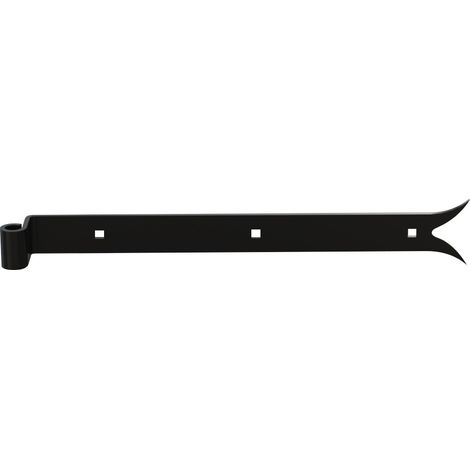 Afbat – Penture coudée queue de carpe 35x4 en acier – Diamètre 14mm – Longueur 600mm pour volets en bois