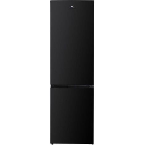 Continental Edison – Réfrigérateur congélateur bas 253L – Total No Frost – Classe E – Noir – Design moderne pour cuisine (1/5)