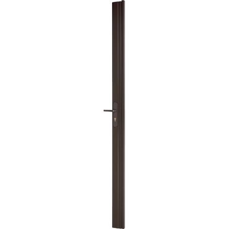 Cassa serratura TRIBANDO a 3 punti con incontro, porta H max 2250 mm, marrone – THIRARD