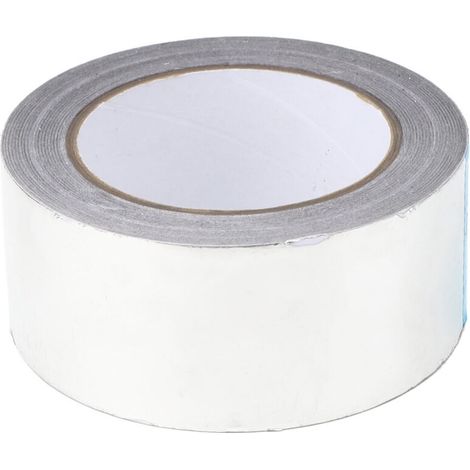 Ruban adhésif en aluminium argenté ignifuge et étanche, 50 mm x 30 m, pour pipeline (1/5)