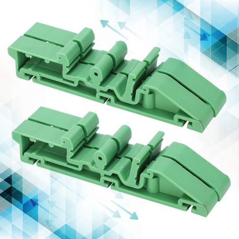 2 Ensembles Support de Circuit Imprimé C45 avec Adaptateur de Montage sur Rail DIN et Accessoires Vis d'Installation KPRH‑180 (1/5)