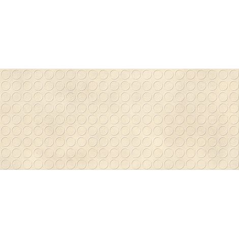 Carrelage effet Béton 3D Beige Coquille Circles 120x50x1 cm Mat Stavira - Mur intérieur (vendu par carton de 1,8 m²) - RO'MA CARRELAGE