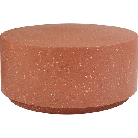 Couchtisch TREZZO Terrazzo Rot