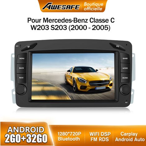 AWESAFE Autoradio Android 13 pour Mercedes Benz CLK W209 W203 W463 W208 2Go+32Go avec 7'' Écran Android Auto Carplay (1/5)