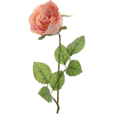 ROSA DECORATIVA PESCA H45CM (1/2)