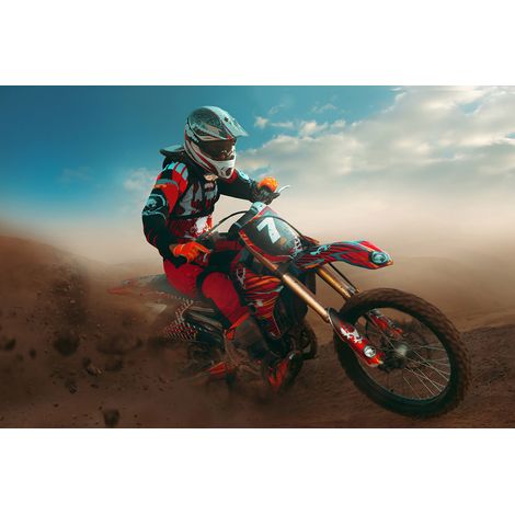Papier peint panoramique Motocross - 130 cm x 87 cm (1/2)