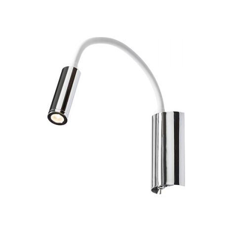 Faretto LED SHOW da parete bianco cromo 230V LED 3W  3000K