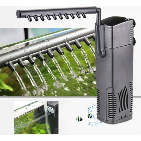 Pompe de filtration pour aquarium avec charbon actif, 600 l/h - AquaForge (1/5)