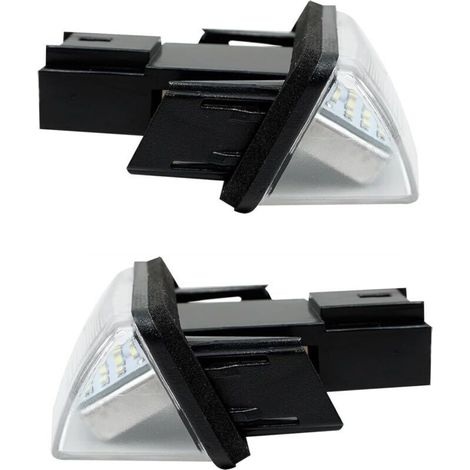 2 Pièces Eclairages de Plaque Immatriculation, OEM 6340A3 6340.A3, Feux de laque Lampe de plaque d’immatriculation pour C3 C4 C5 206 207 307 308 406 407 Partner Berlingo (1/5)
