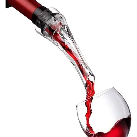 Decanter e pompa per vino, versatore antigoccia, aeratore per vino rosso, senza BPA, regalo per donne e uomini