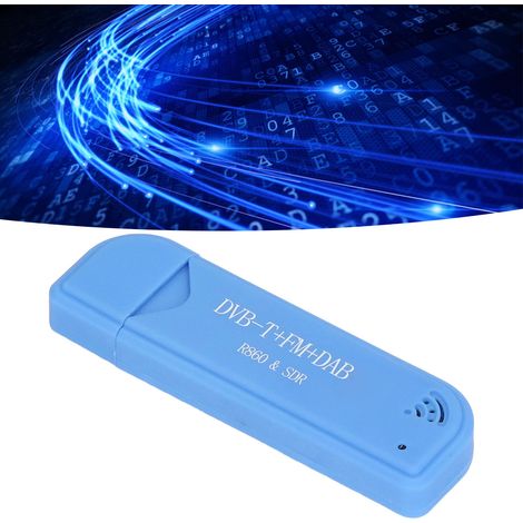 Mini clé TV portable avec tuner SDR compatible DVB-T + DAB + FM (1/5)