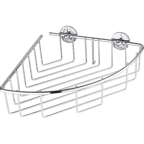 tesa 40216-00000-00 baath Plus Eckduschkorb Klebstoff Chrom (glänzend) (1/5)