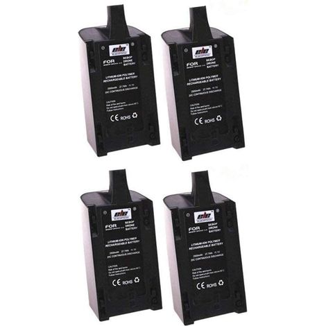 Lot de 4 batteries rechargeables de rechange pour quadrirotor Parrot Bebop Drone 3.0 11,1 V 2500 mAh (1/5)
