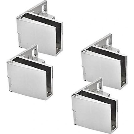 Charnières pour portes vitrées (lot de 4), charnières pour vitrines, charnières pour caves à vin, charnières pour présentoirs en verre - l