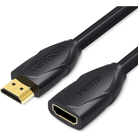 Vention Kabel HDMI Verlängerung VAA-B06-B100/ HDMI Stecker - HDMI Buchse/ 1m/ Schwarz (1/5)