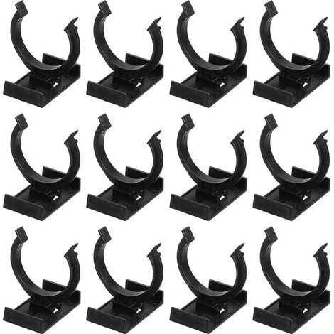 12Pcs 1.93"x1.93" Pied de Mise à Niveau en Plastique avec Clip d'orteil de Cuisine et Connecteur, Pieds Meubles Réglables Plinthe Plinthe Clips de Mise à Niveau pour Canapé, Noir (1/5)