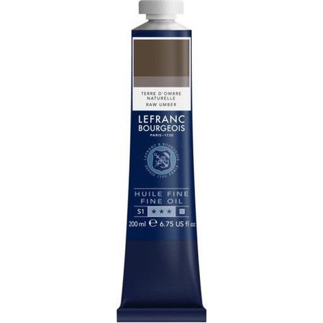 Peinture à l'huile - Fine - Terre d'ombre naturelle - 478 - Lefranc Bourgeois - 200ml (1/2)