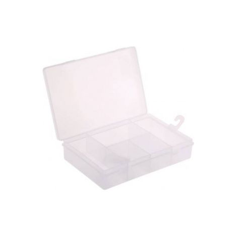 Scatola portaoggetti rs-pro 5 scomparti clip polipropilene