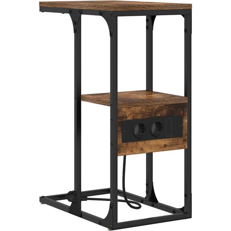 Maison Exclusive - Nachttisch Räuchereiche 41,5 x 26 x 60,5 cm Ho