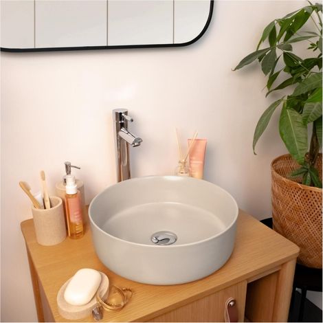 Lavabo da appoggio tondo 36 x 36 cm DIEGO