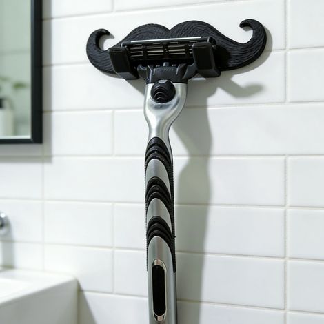 Hot-selling 2026 new product: 3D printed beard-shaped razor holder/ornament. (1/4)