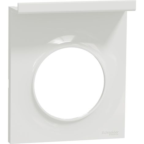 Plaque blanc ODACE Styl Pratic support téléphone mobile 1 poste - SCHNEIDER ELECTRIC - S520712