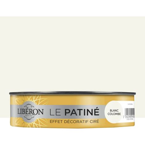 Effet décoratif ciré LIBÉRON Le Patiné Blanc colombe 0,150 L (1/3)