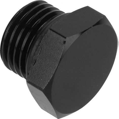 Adaptateur de bouchon d'obturation mâle hexagonal en acier universel 4000 PSI noir pour véhicule AN6 (1/5)