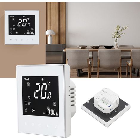 Passiver Boilerthermostat BHT-2000GCLW mit WLAN, App- und Sprachsteuerung LCD-Touchscreen 95–240 V (1/5)