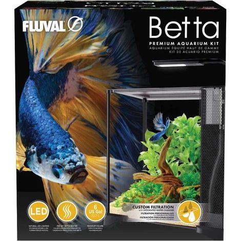 Fluval Betta Aquarium Kit 20 L- Kit de Acuario para Peces Betta