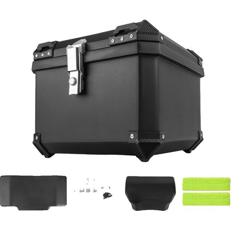 Baúl para motocicleta, diseño impermeable, ajuste universal, capacidad de 45 litros. (1/2)