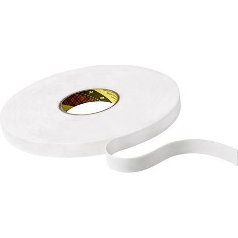 3M 9508W12 Cinta adhesiva doble cara blanca 12 mm x 66 m