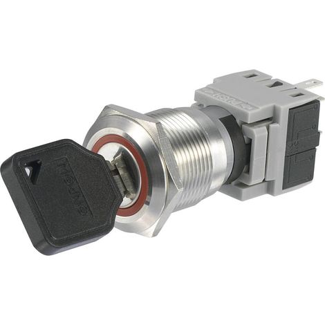 Interruttore a chiave 250 V/AC 5 A 1x Off / (On) 1 x 60 ° TRU COMPONENTS 704409 IP40 1 pz.