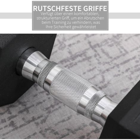 Hanteln mit gerändeltem Griff, Kurzhantel aus Gusseisen, Kurzhanteln für Männer und Frauen, Dumbbell für Zuhause, Fitnessstudio, Krafttraining (1/5)