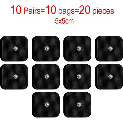 10/20 électrodes de 3,5 mm pour appareil de massage TENS, patchs auto-adhésifs pour acupuncture, coussinets de massage à impulsions, gel conducteur02091