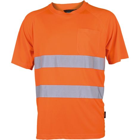 Arbeitsshirt Warnschutz T-Shirt, Orange Größe XXXXL (1/3)