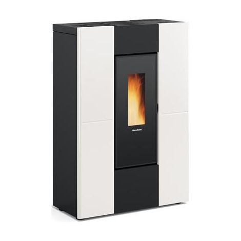 1PZ stufa pellet marilena plus ad canaliz. 8,0 kw bianca conto termico misure (1/3)