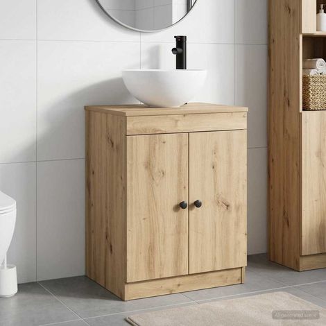 Set di mobili per il bagno Rovere Artigianale vidaXL (1/5)