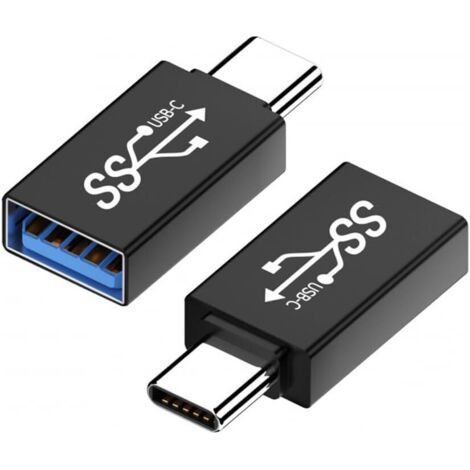 Adaptateur USB C vers USB 3.1 (Pack de 2), Adaptateur USB Type-C vers USB 3.1 Femelle OTG, Compatible avec iPhone 15 Pro/Max, iPad Pro, MacBook Pro Air, Google Pixel, Samsung Galaxy, iMac (1/5)
