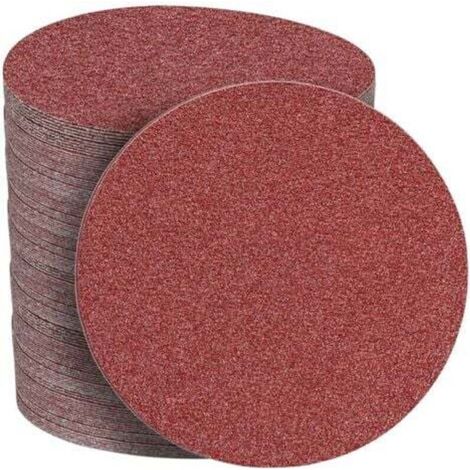 Disques Abrasifs 150mm Grain 80 Papier Poncer 30 Pièces no Trous Disque Poncage pour Ponceuse Excentrique (1/4)