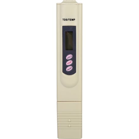 Stylo testeur de qualité d'eau numérique LCD, filtre de pureté, testeur TDS, 0-9999 ppm, température, gris (1/5)
