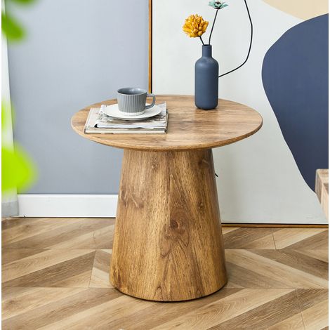 Beistelltisch rund 50 cm in Holzoptik aus MDF Wohnzimmer OKMYHOME (1/5)