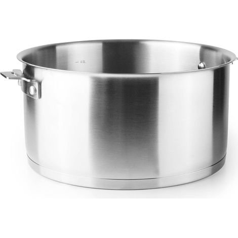 Corps de poêle Combi, acier inoxydable 18/10, aluminium, 2 litres, fond de diffuseur de chaleur sandwich, empilable, à induction, lavable au lave-vaisselle, au four, ø18cm (1/5)