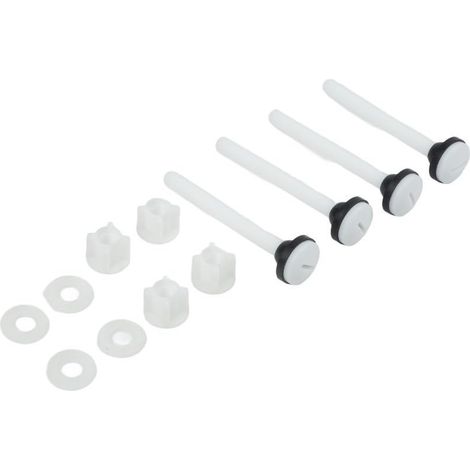 WC-Schraubenset für M10-Kunststoff, 2 Paar, auslaufsicher. (1/5)