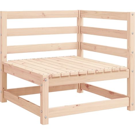 Maison Exclusive - Garten-Ecksofas 2 Stk. mit Kissen Massivholz K