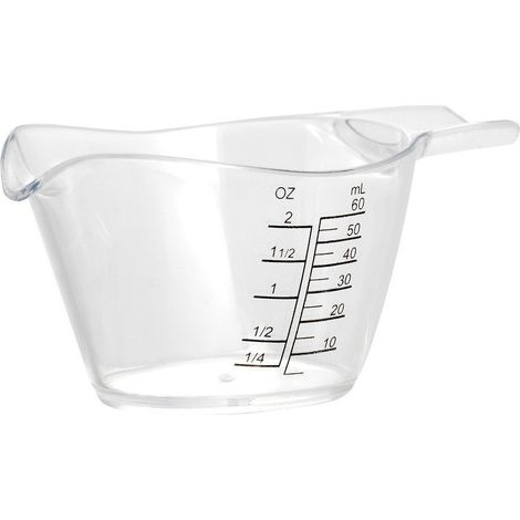 Tasse mesureur 60ml ou 2oz plastique - Chevalier